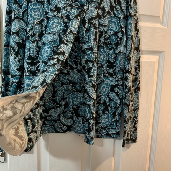 Turquois and Black 2 in 1 sweater! - Picture 2 of 4